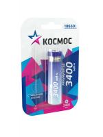 Аккумулятор Li-ion 18650 3400мА.ч с защитой (блист.1шт) Космос KOC18650Li-ion34PBL1