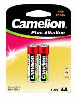 Элемент питания алкалиновый AA/LR6 1.5В Plus Alkaline LR6-BP2 BL-2 (блист.2шт) Camelion 1652