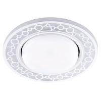 Светильник встраиваемый с белой LED подсветкой Feron CD9902 потолочный GX53 без лампы, белый 32938