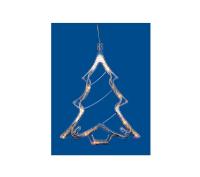 Фигура ULD-H1620-010/STA/3AAA WARM WHITE IP20 XMAS TREE Елочк 3AAA (не в/к) 18х19см подвес 10 LED провод прозр. Uniel UL-00007254