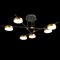 Потолочная люстра Natali Kovaltseva LED LAMPS 81101/6C GOLD BLACK