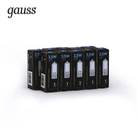 Лампа светодиодная Gauss G4 3.5W 4100K прозрачная 107807203