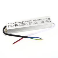 Трансформатор электронный для светодиодной ленты 60W 12V IP67 (драйвер), LB007 48056