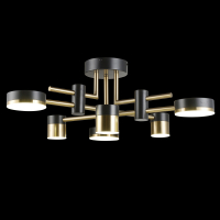 Потолочная люстра Natali Kovaltseva LED LAMPS 81368 GOLD BLACK