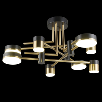 Потолочная люстра Natali Kovaltseva LED LAMPS 81369 GOLD BLACK