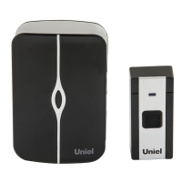 Звонок беспроводной (UL-00006434) Uniel UDB-015W-R1T1-36S-100M-WH/BL
