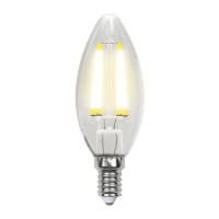 Лампа светодиодная филаментная (UL-00003247) Uniel E14 7,5W 4000K прозрачная LED-C35-7,5W/NW/E14/CL GLA01TR
