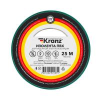 Изолента ПВХ 0.13х19мм 25м зеленая (уп.5шт) Kranz KR-09-2203