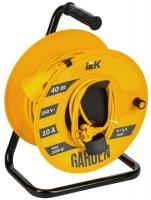 Удлинитель на катушке 1х40м Garden УК40 2P 2х1.0кв.мм IEK GD-KP50-10-01-40