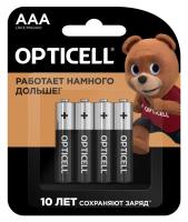 Элемент питания алкалиновый AAA/LR03 (блист. 4шт) Basic Opticell 5051002