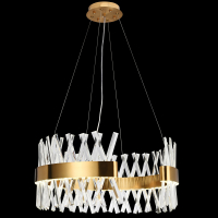 Подвесная люстра Natali Kovaltseva Halos LED LAMPS 81358 GOLD SATIN