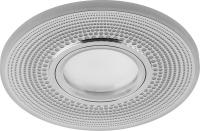 Светильник встраиваемый с белой LED подсветкой Feron CD950 потолочный MR16 G5.3 белый матовый 29712