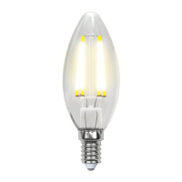 Лампа светодиодная филаментная (UL-00003296) Uniel E14 7,5W 4000K прозрачная LED-CW35-7,5W/NW/E14/CL GLA01TR
