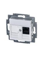 Розетка компьютерная Levit RJ45 кат.5E с заглушкой бел. ABB 2CHH295117A6003