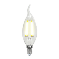Лампа светодиодная филаментная (UL-00003248) Uniel E14 7,5W 3000K прозрачная LED-CW35-7,5W/WW/E14/CL GLA01TR