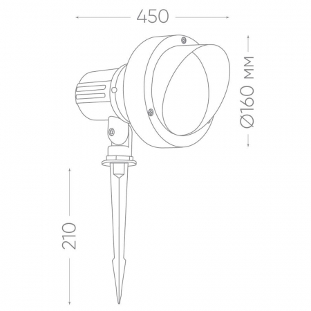 Светодиодный светильник тротуарный (грунтовый) Feron SP2705 6W RGB 85-265V IP65 32130