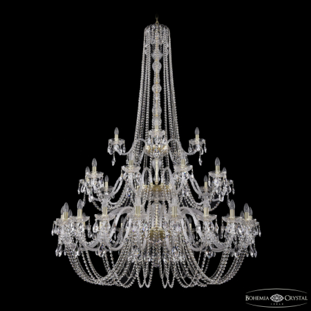 Подвесная люстра Bohemia Ivele Crystal 1402/20+10+5/530/h-206/3d G