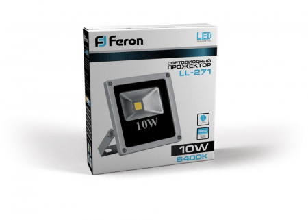 Светодиодный прожектор Feron LL-271 IP66 10W RGB 12184