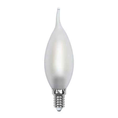 Лампа светодиодная филаментная (UL-00000306) Uniel E14 6W 3000K матовая LED-CW35-6W/WW/E14/FR PLS02WH