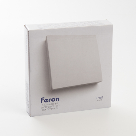 Выключатель беспроводной FERON TM81 SMART, 230V, 500W, одноклавишный, белый 41128