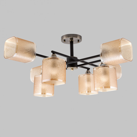 Люстра на штанге IMEX MD.4212-8-S-BK+AB