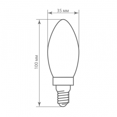 Лампа светодиодная диммируемая Feron LB-68 Свеча E14 5W 2700K 25651