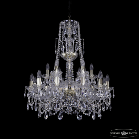 Подвесная люстра Bohemia Ivele Crystal 1411/12+6/240/XL-83 G