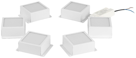 Встраиваемый светильник (комплект из 6 шт.) Эра SPO-646-3-4K-W6 Б0063062