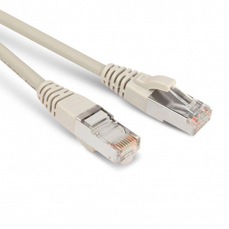 Патч-корд кат.5E F/UTP экранир. LSZH PC-LPM-STP-RJ45-RJ45-C5e-1M-LSZH-GY 1м сер. Hyperline 42308