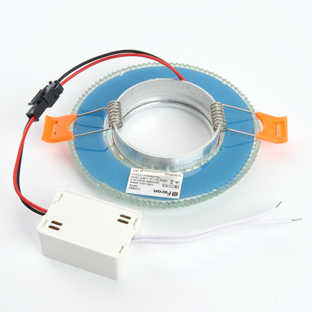 Светильник встраиваемый с белой LED подсветкой Feron CD903 потолочный MR16 G5.3 белый 28846