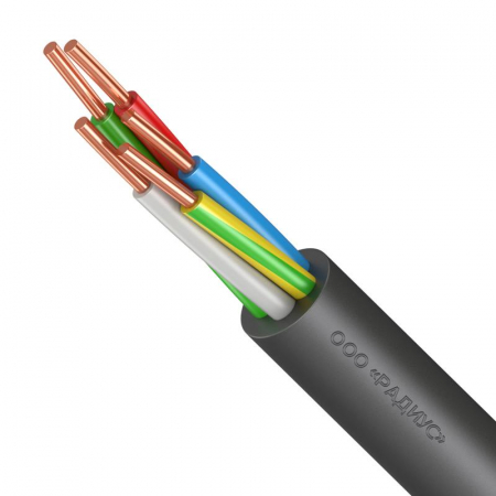 Кабель ВВГнг(А)-LSLTx 5х2.5 ОК (N PE) 0.66кВ (м) Радиус TR8166