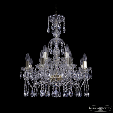 Подвесная люстра Bohemia Ivele Crystal 1413/8+4/200/XL-66 G