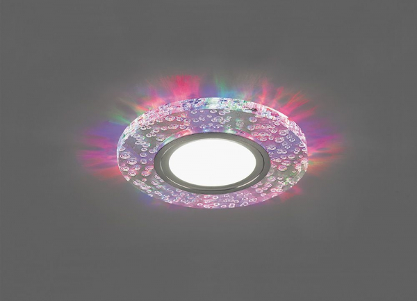 Светильник встраиваемый с белой LED подсветкой Feron CD953 потолочный MR16 G5.3, прозрачный 32539