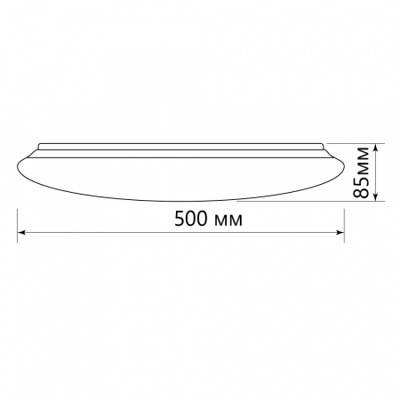 Светодиодный управляемый светильник накладной Feron AL5320 SPHERA тарелка 60W 3000К-6500K белый с кантом 41022