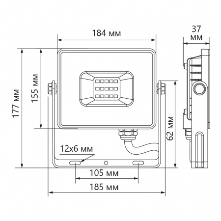 Светодиодный прожектор Feron LL-922 IP65 100W 6400K 32103