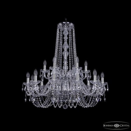 Подвесная люстра Bohemia Ivele Crystal 1402/12+6/300/h-91/2d Ni