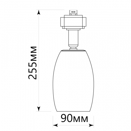 Светильник Feron AL156 трековый однофазный на шинопровод под лампу E14, черный 41052