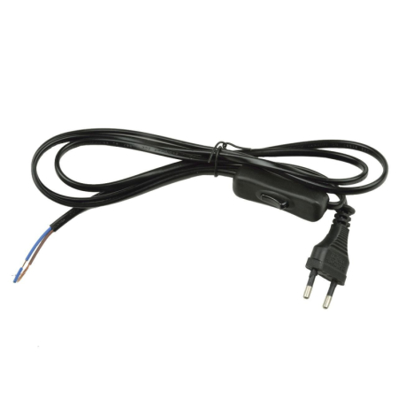 Шнур сетевой с вилкой и выключателем (UL-00004432) Uniel UCX-C11/02A-170 Black