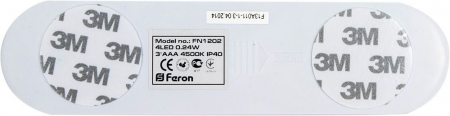 Светильник ночник Feron FN1202 0,24W, белый 23293