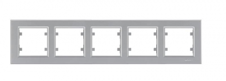 Рамка 5-м Karea горизонт. сереб. Makel 56065705
