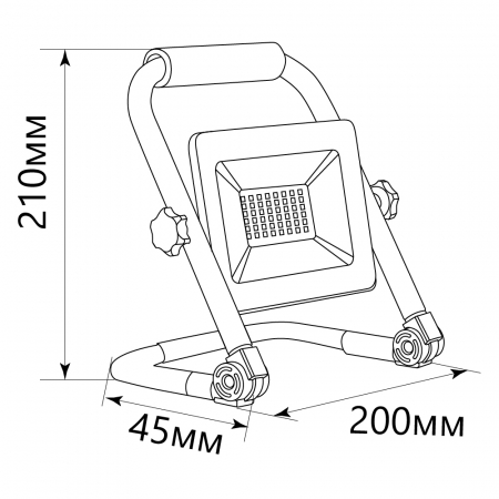 Светодиодный прожектор Feron LL-512 переносной 30W, 6400K, IP65 29746