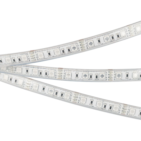 Светодиодная лента герметичная Arlight RTW-PU-B60-12.5mm 12V RGB (14.4 W/m, IP68, Wire 2m, 5m) 029599(3)