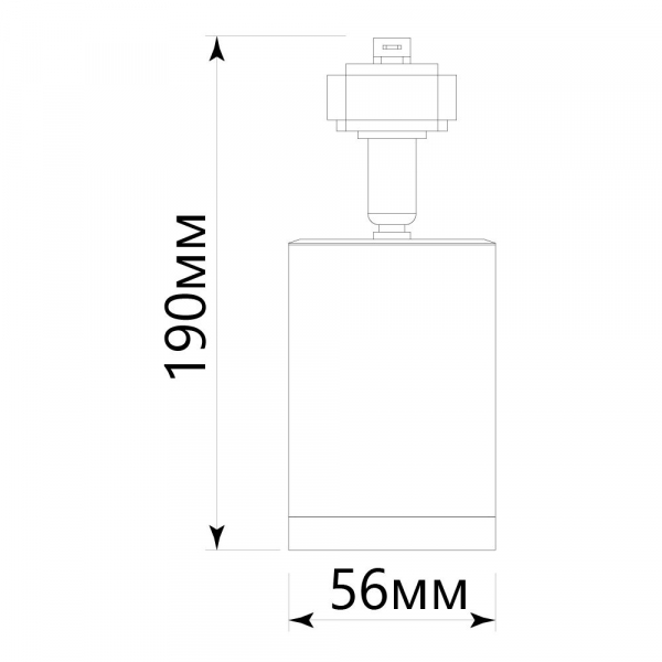 Светильник Feron AL155 трековый однофазный на шинопровод под лампу GU10, черный 32474