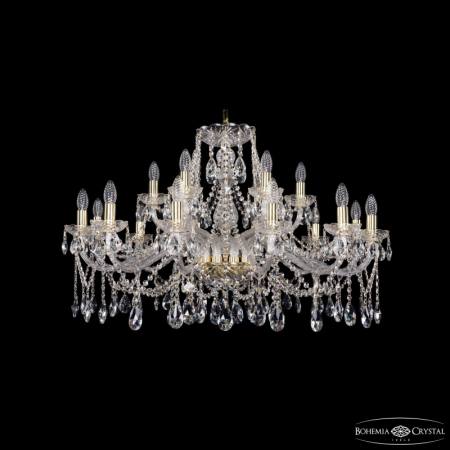 Подвесная люстра Bohemia Ivele Crystal 1413/12+6/360 G