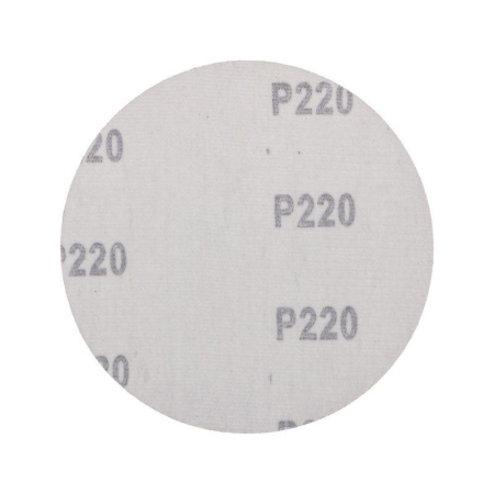 Диск абразивный на ворсовой основе на липучке без отверстий P220 125мм (уп.10шт) Kranz KR-91-1154