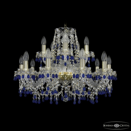 Подвесная люстра Bohemia Ivele Crystal 1410/10+5/240 G V3001