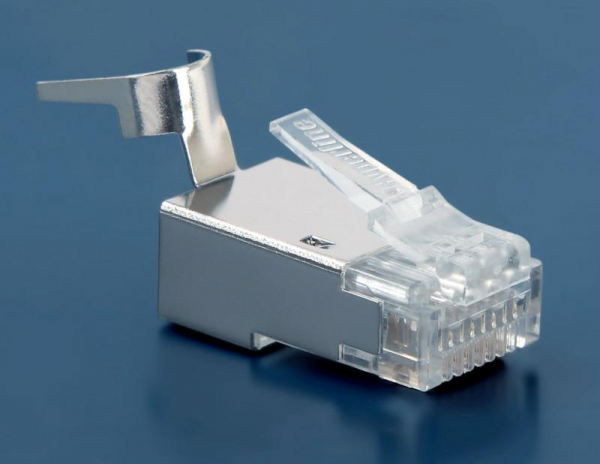 Разъем RJ45 8P8C кат.6 FTP PLUG-8P8C-UV-C6-TW-SH-10 экранир. универс. (уп.10шт) Hyperline 49340