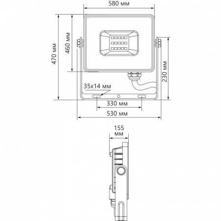 Светодиодный прожектор Feron LL-928 IP65 500W 6400K 41157