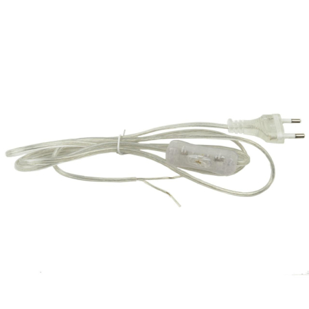 Шнур сетевой с вилкой и выключателем (UL-00004433) Uniel UCX-C11/02A-170 Clear