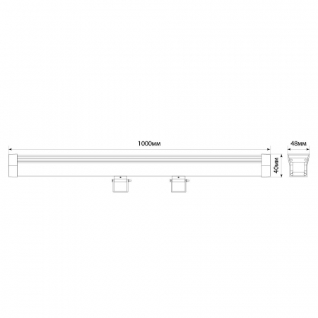 Светодиодный линейный прожектор с DMX Feron LL-892 36W RGB 24V IP65 32259